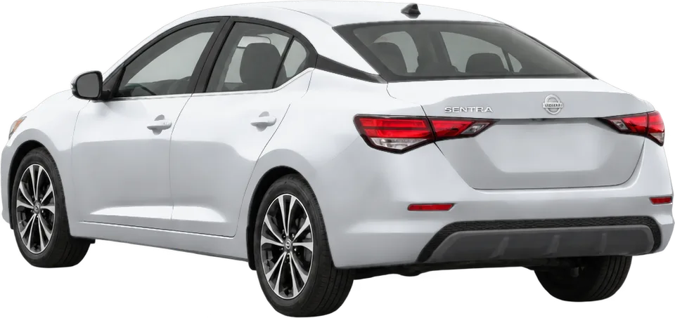 Nissan Sentra 2025 rear three-quarter view