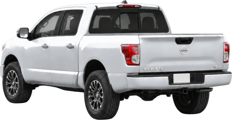 Nissan Titan 2024 rear three-quarter view