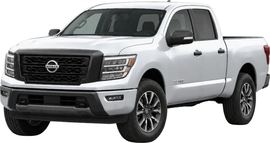 Nissan Titan 2024 front three-quarter view