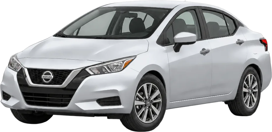 Nissan Versa 2025 front three-quarter view