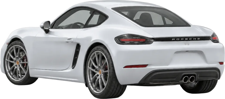 Porsche 718 2025 rear three-quarter view