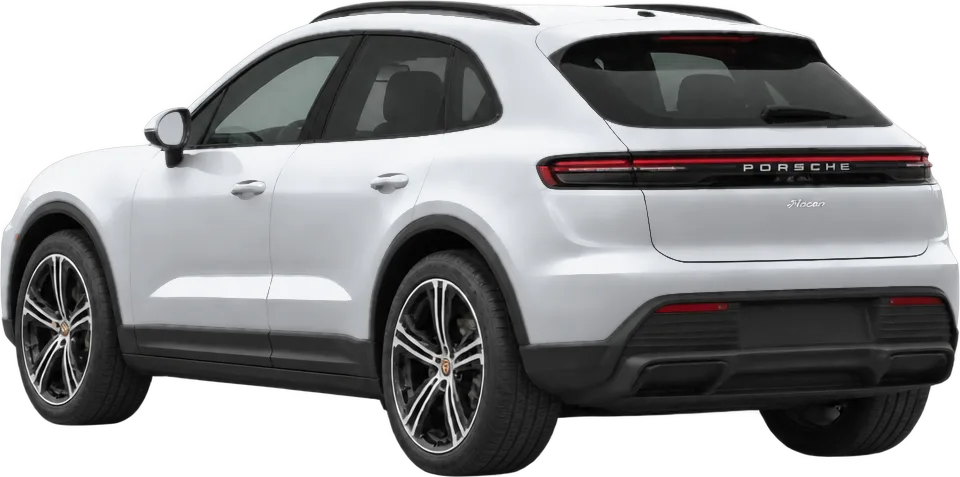 Porsche Macan Electric 2026 rear three-quarter view