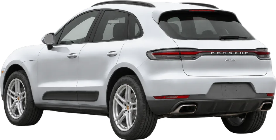 Porsche Macan 2026 rear three-quarter view