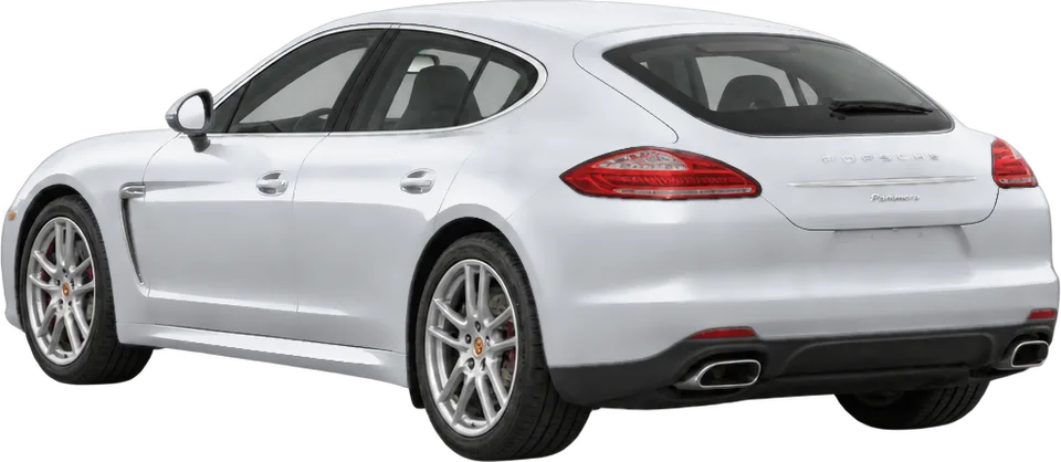 Porsche Panamera 2026 rear three-quarter view