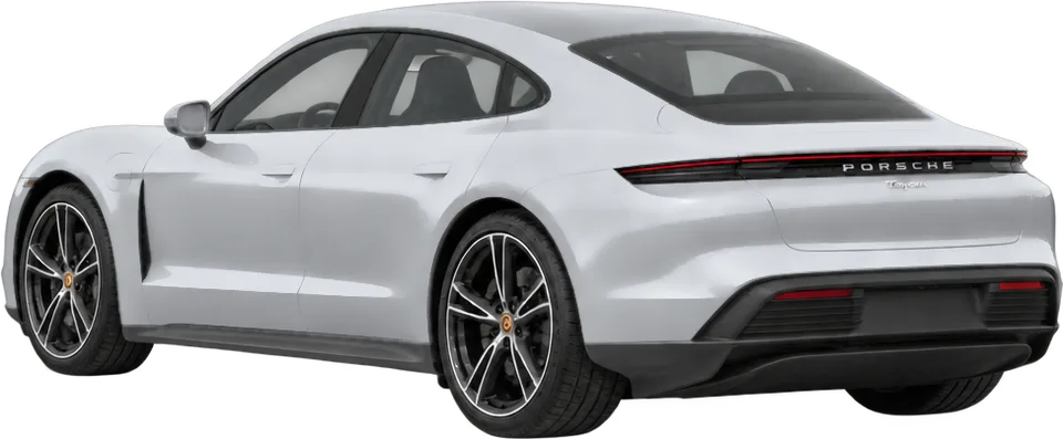 Porsche Taycan 2026 rear three-quarter view
