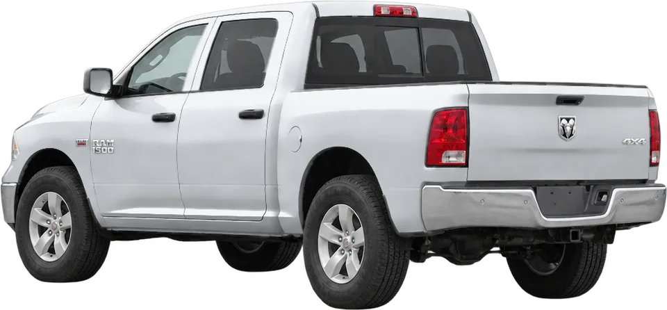 Ram 1500 2018 rear three-quarter view