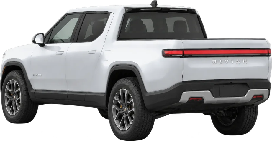 Rivian R1T 2026 rear three-quarter view