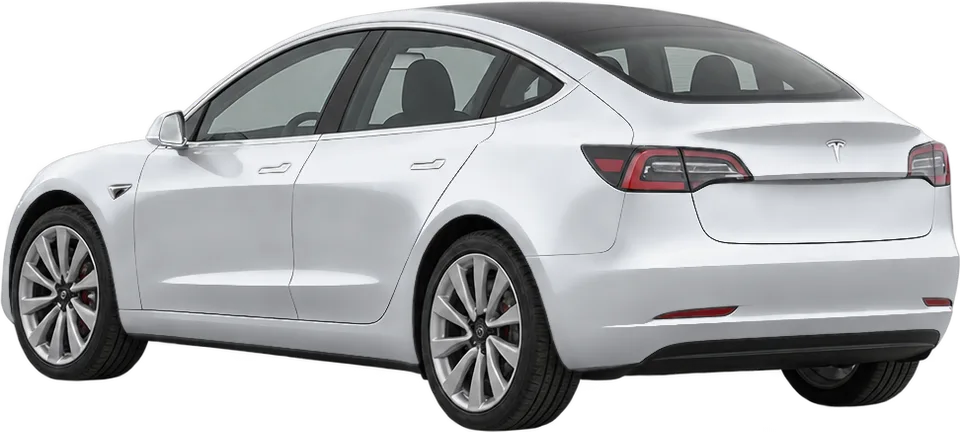 Tesla Model 3 2023 rear three-quarter view