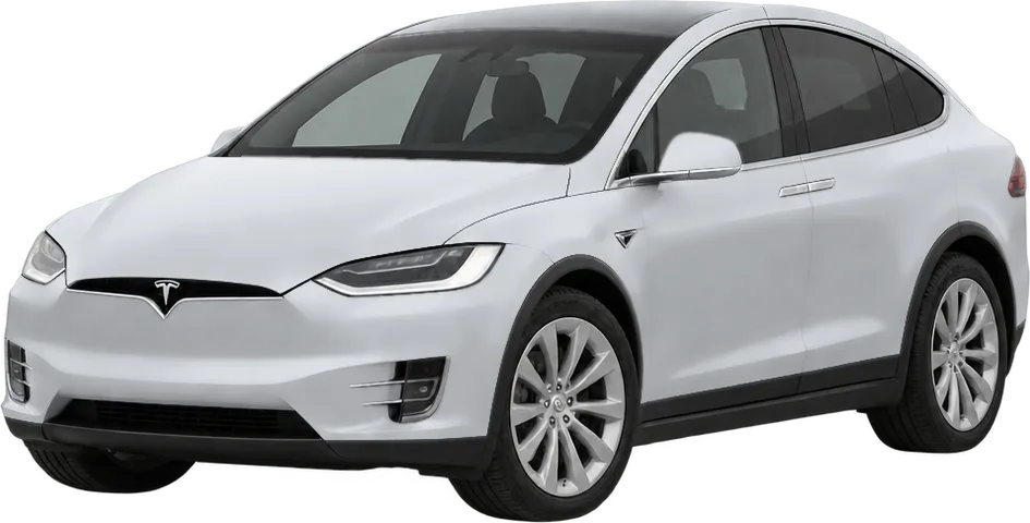 Tesla Model X 2026 front three-quarter view