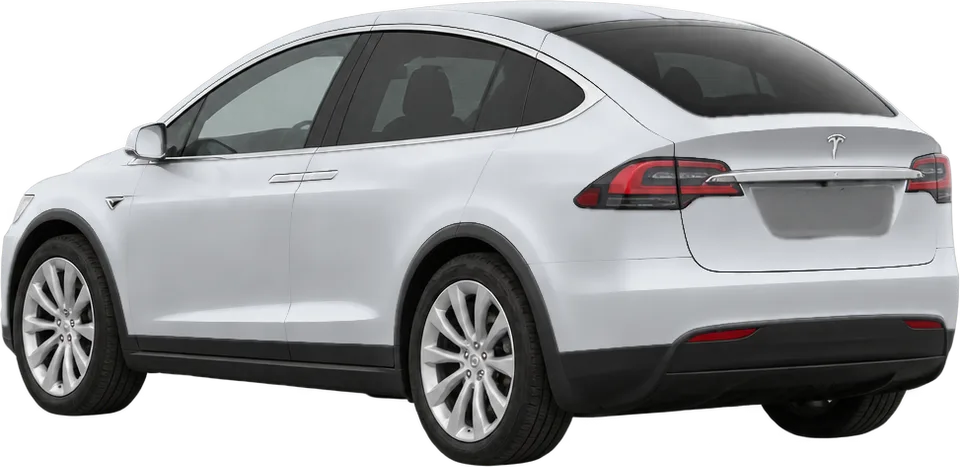 Tesla Model X 2026 rear three-quarter view