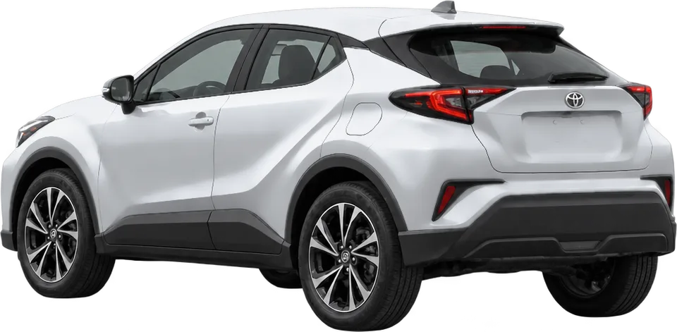 Toyota C-HR 2026 rear three-quarter view