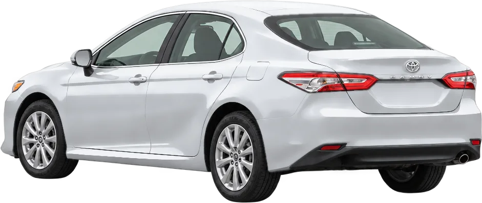 Toyota Camry 2024 rear three-quarter view