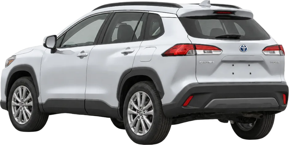 Toyota Corolla Cross 2026 rear three-quarter view