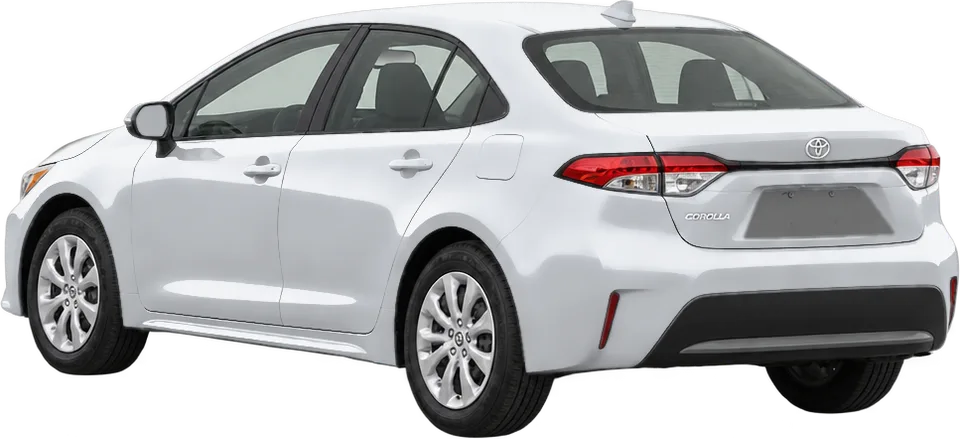 Toyota Corolla 2026 rear three-quarter view