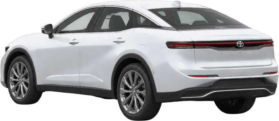 Toyota Crown 2026 rear three-quarter view