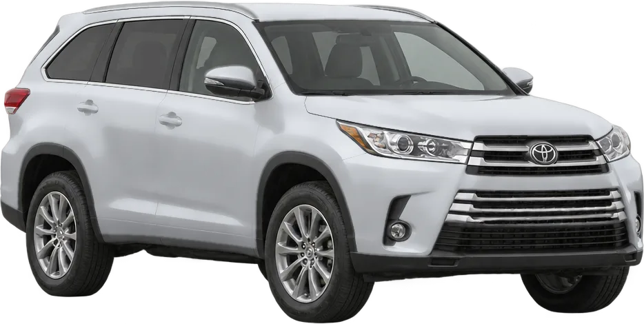 Toyota Highlander 2019 front three-quarter view