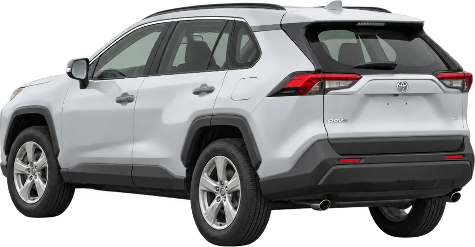 Toyota RAV4 2025 rear three-quarter view