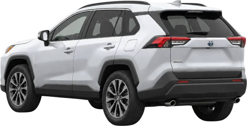 Toyota RAV4 2026 rear three-quarter view
