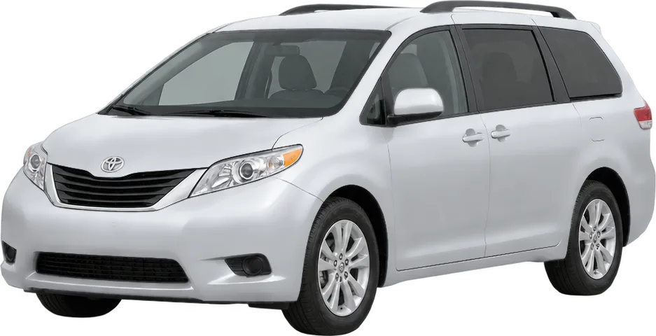Toyota Sienna 2020 front three-quarter view