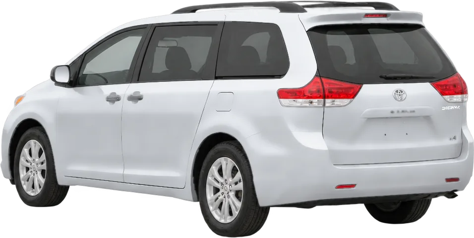 Toyota Sienna 2020 rear three-quarter view