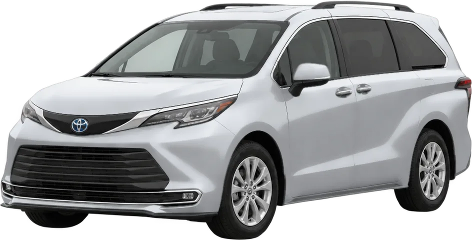 Toyota Sienna 2026 front three-quarter view