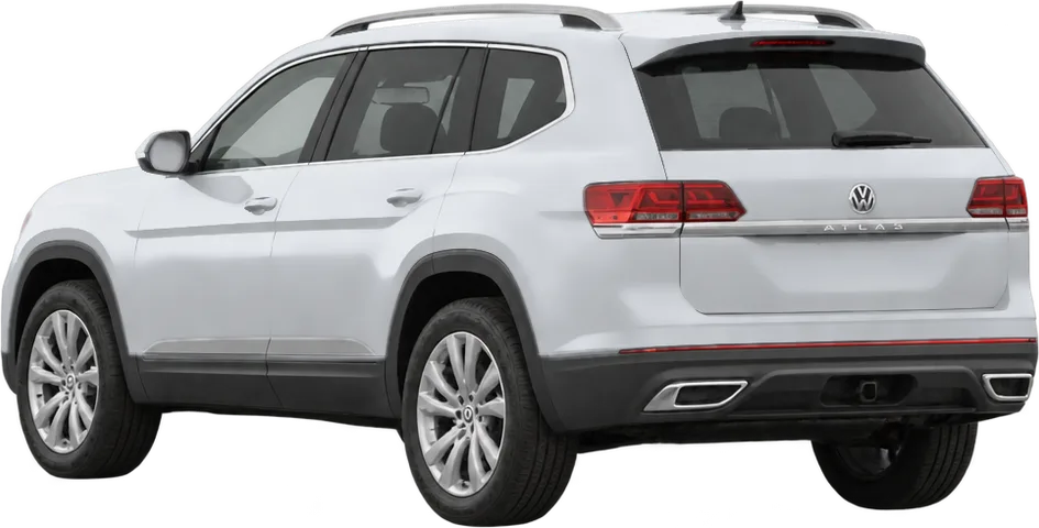 Volkswagen Atlas 2026 rear three-quarter view