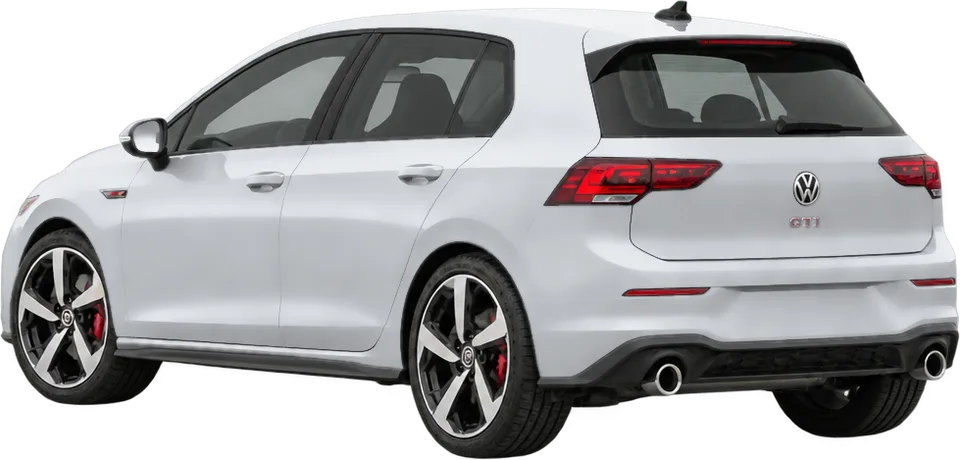 Volkswagen Golf/GTI 2026 rear three-quarter view
