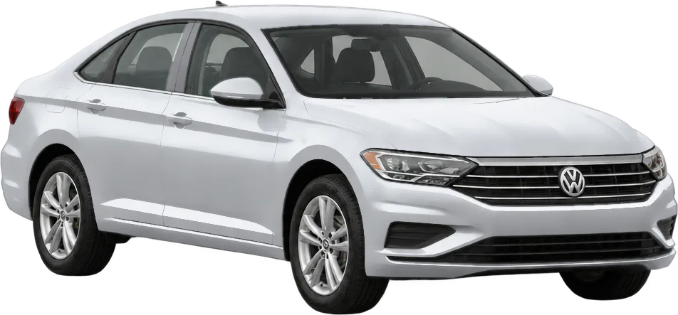 Volkswagen Jetta 2026 front three-quarter view
