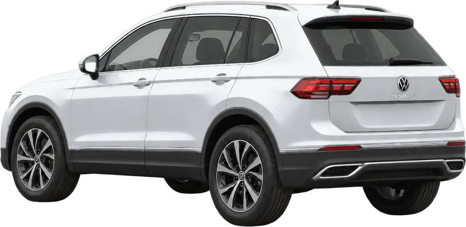Volkswagen Tiguan 2026 rear three-quarter view