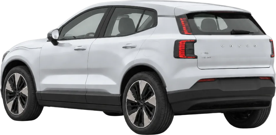 Volvo EX30 2026 rear three-quarter view