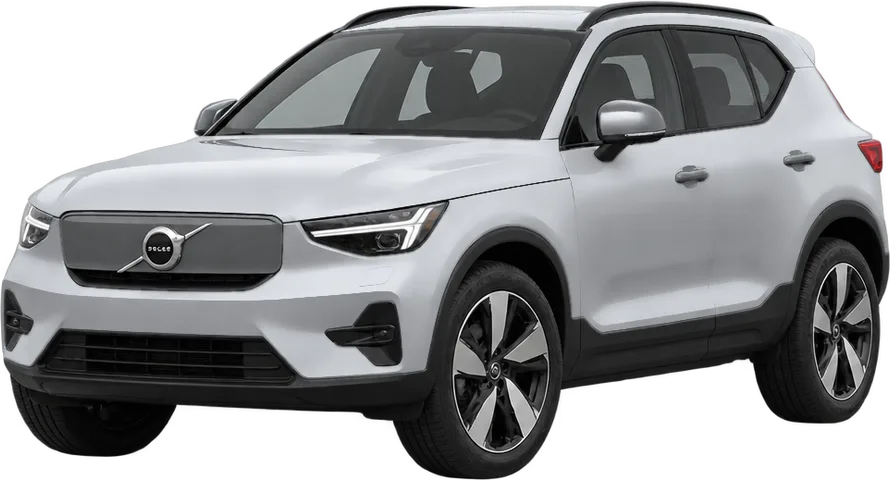 Volvo EX40 2026 front three-quarter view