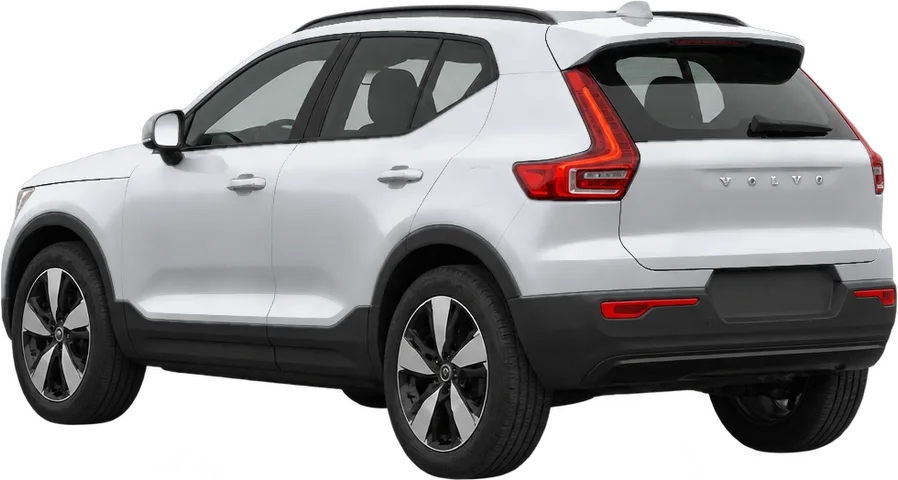 Volvo EX40 2026 rear three-quarter view