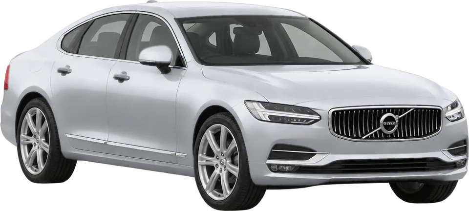Volvo S90 2017 front three-quarter view