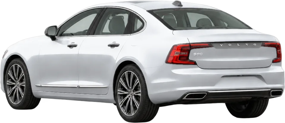 Volvo S90 2026 rear three-quarter view