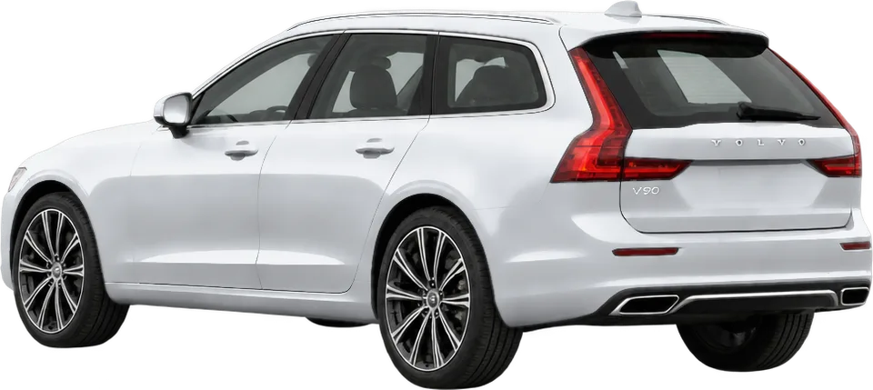 Volvo V90 2026 rear three-quarter view