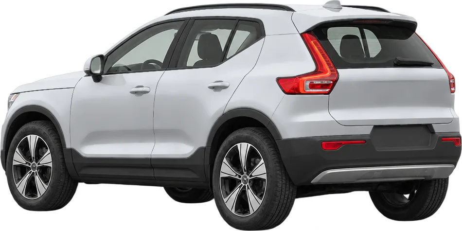 Volvo XC40 2026 rear three-quarter view